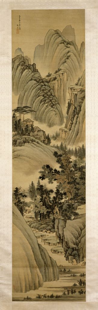 图片[1]-Zou Zhe’s landscape map axis-China Archive